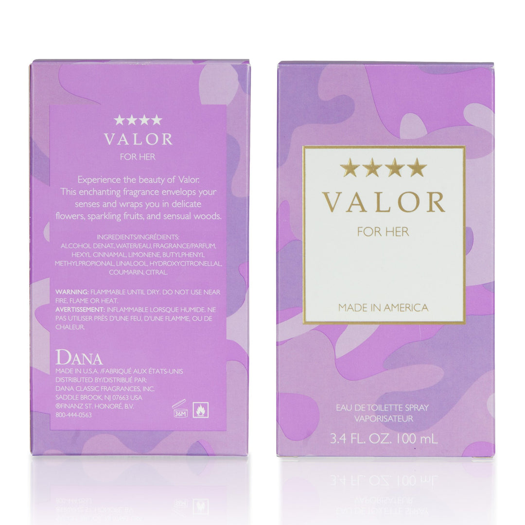 Valor 3.4 oz Eau De Toilette Spray for Women