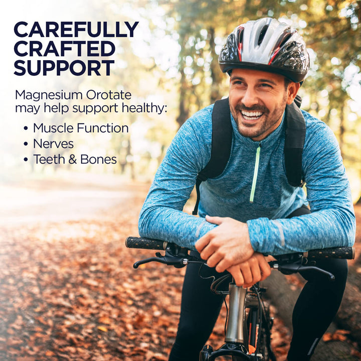 Magnesium Orotate 200 mg, Superior Absorption Formula, Chelated Magnesium for Healthy Bones, Teeth, Nerve and Muscle Function, Vegetarian, Non-GMO, Gluten Free, 30 Servings, 120 VegCaps