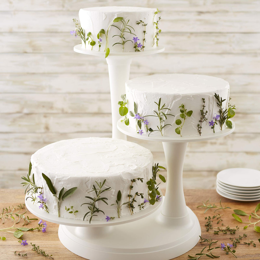 Pillar Style 3-Tier Cupcake, Dessert, and Cake Stand