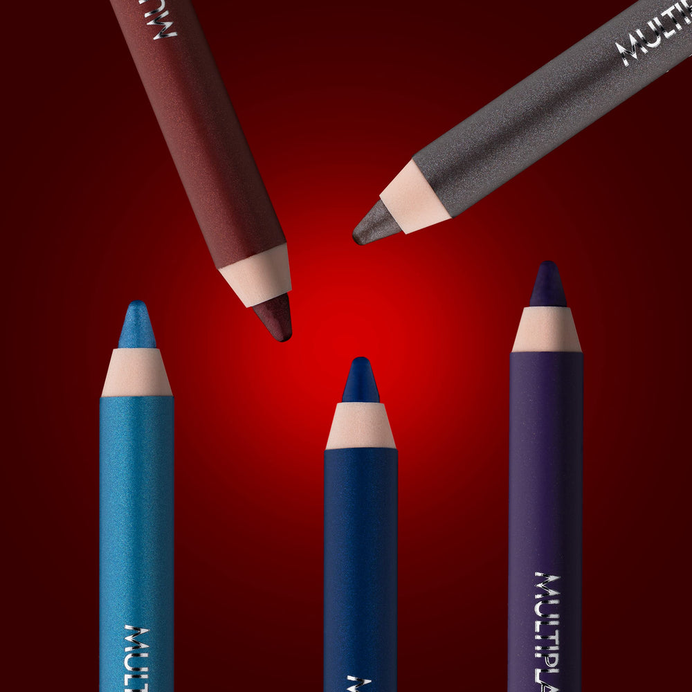 PUPA Milano Multiplay Eye Pencil - Creamy, Blendable Eyeliner With Smudge Tip - Create Long Wearing, Glamorous Intensity - Smooth And Lasting Color Liner For Waterline Or Lid - 12 Grey Blue - 0.04 Oz