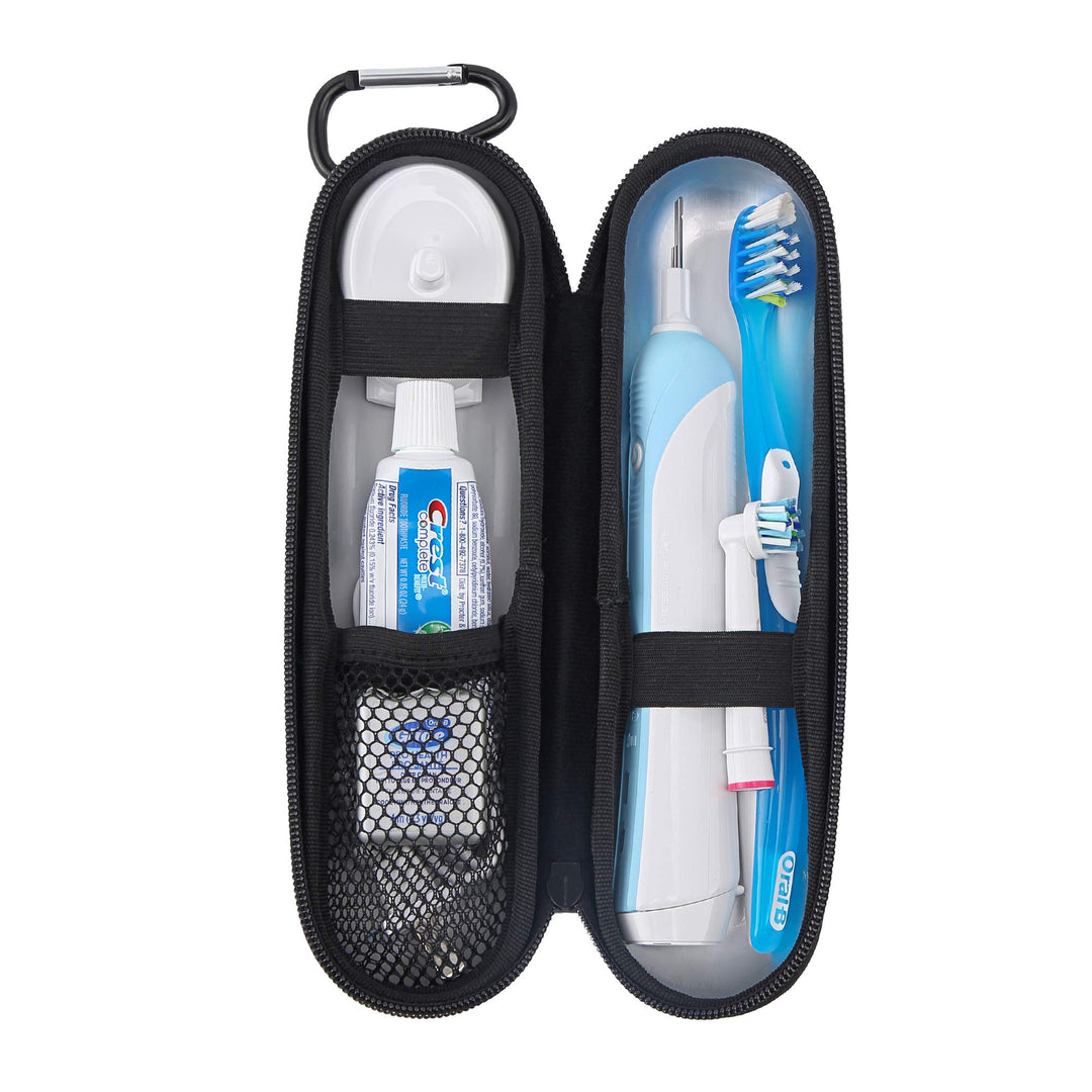 Wilken Electric Toothbrush Case | Universal Travel Case | Odor Free Thermoplastic Shell | Compatible with Oral B, Sonicare, and More Electric Toothbrush Brands (Green)