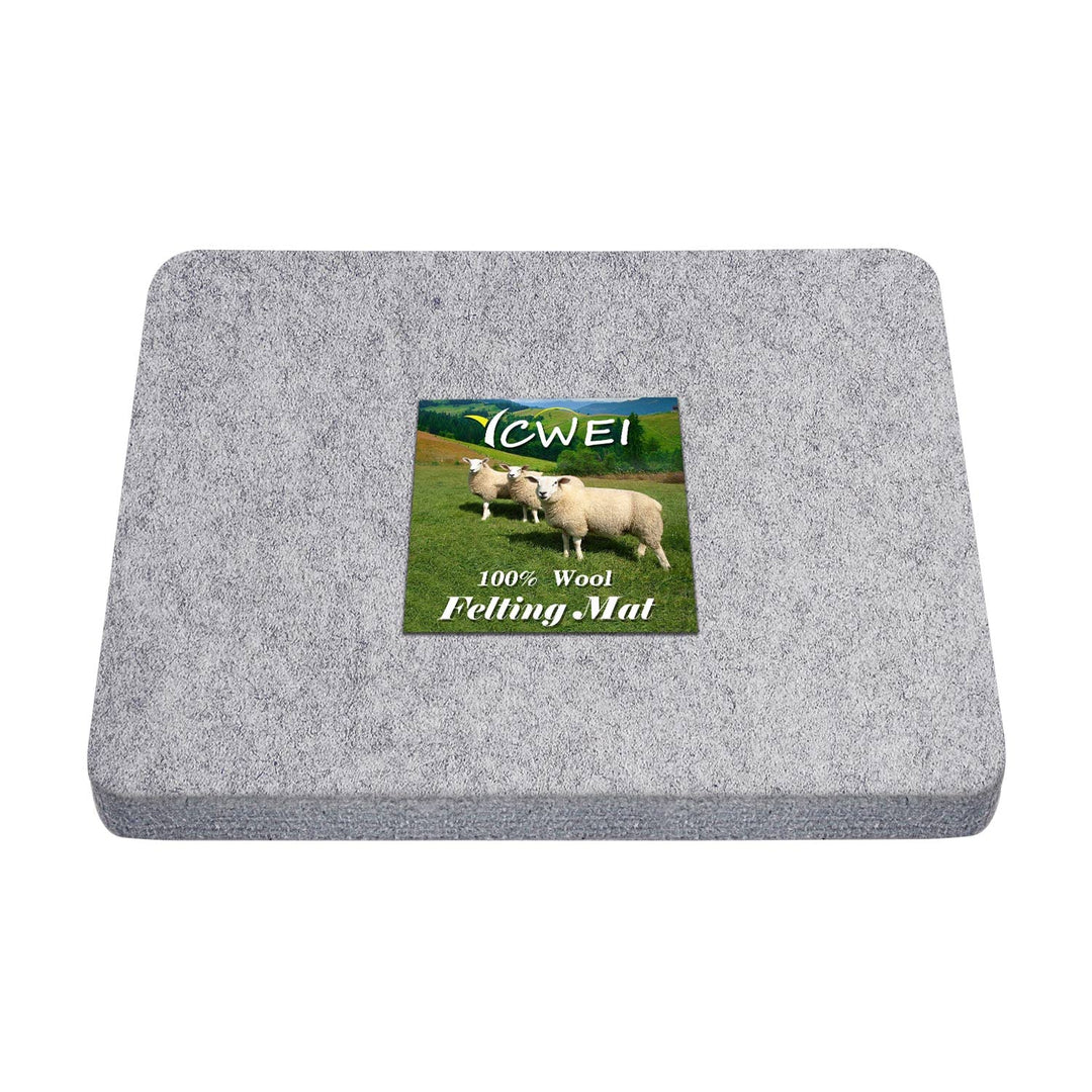 Needle Felting Pad,100% Natural Wool Needled Felting Mat, 8 x 10 x 1 inch Eco-Friendly Felting Block, Thick and Firm Needle Felting Base