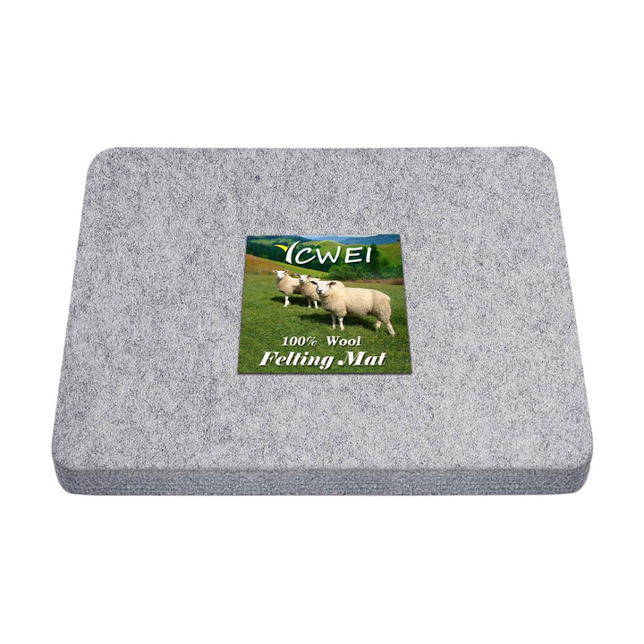 Needle Felting Pad,100% Natural Wool Needled Felting Mat, 8 x 10 x 1 inch Eco-Friendly Felting Block, Thick and Firm Needle Felting Base