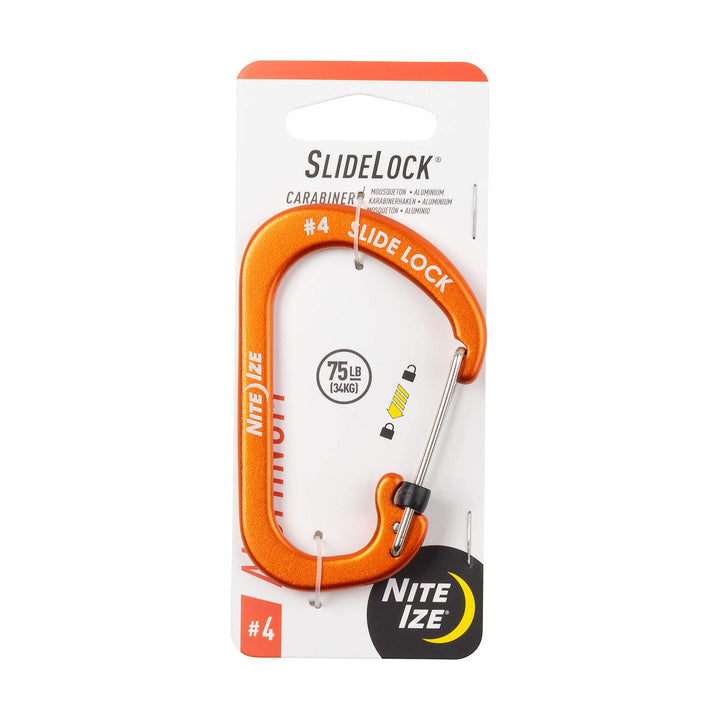 Carabiner SlideLock No4 Orange
