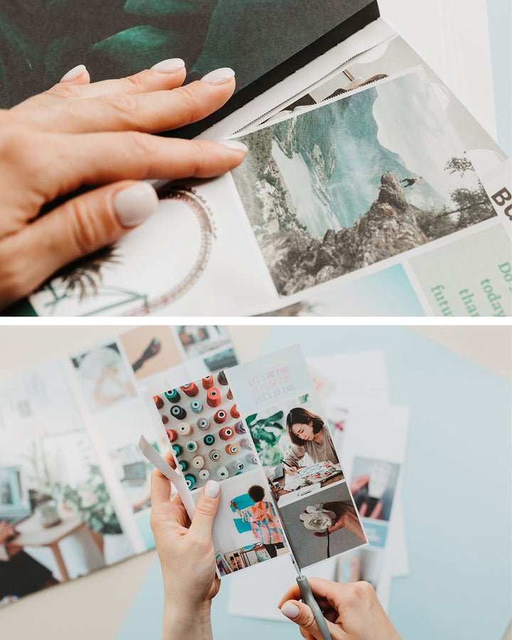 Vision Board Book - 800+ Pictures and Quotes Kit to Dream, Visualize, Inspire Create Life Goals Magazines for Clip Art Collage