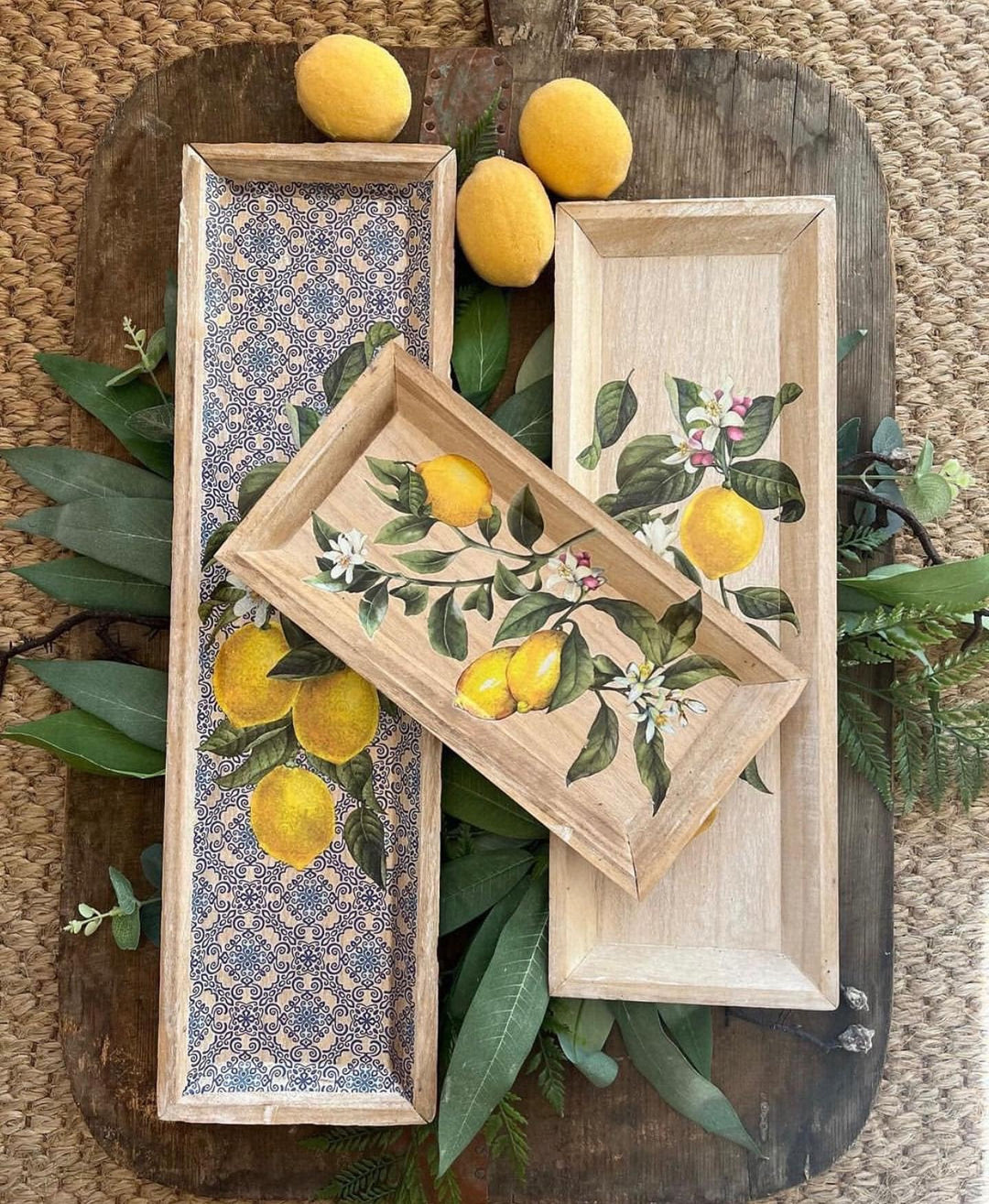 Decor Small Transfers – Lemon Tree – 3 Sheets, 6x12 655350656720 Rub on Transfers for Furniture Home Decor Furniture Transfer Furniture Tattoo Wall Stickers 3D Home Wall Decal