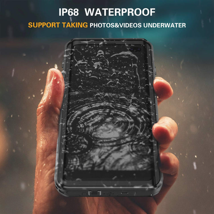 Samsung Galaxy S10 Plus Waterproof Case,S10 Plus Built in Screen Protector 360° Full Body Protective Shockproof Dirtproof Sandproof IP68 Underwater 6.4