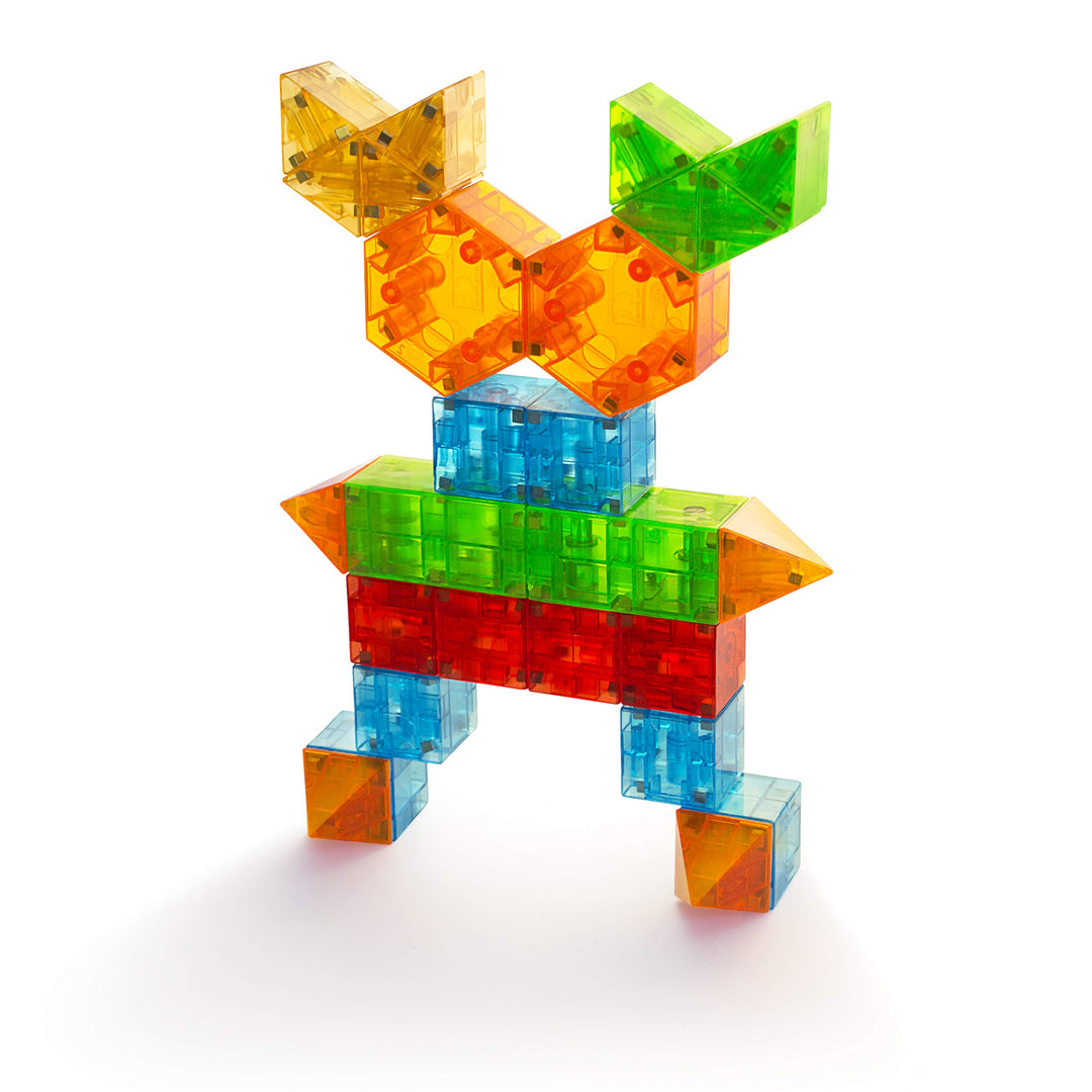 MAGNA-QUBIX 29-Piece Magnetic Construction Set, The ORIGINAL Magnetic Building Brand