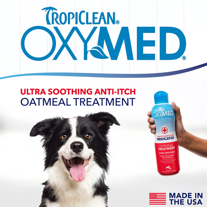 Oxymed Medicated Cat & Dog Conditioner For Itchy Skin | Skin Soothing Oatmeal Conditioner For Dogs & Cats | 20 oz
