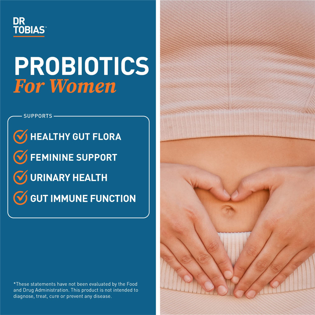 Probiotics for Women, 5 Billion CFUs Plus Prebiotics & Cranberry Extract for Urinary Tract Health for Women, Supports Digestive & Immune Health, 60 Capsules, 30 Servings