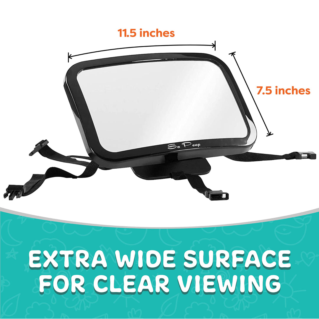 Baby Car Mirror - Adjustable Backseat Safety for Newborns Chritsmas Car Decoration Gifts for Mother's Day