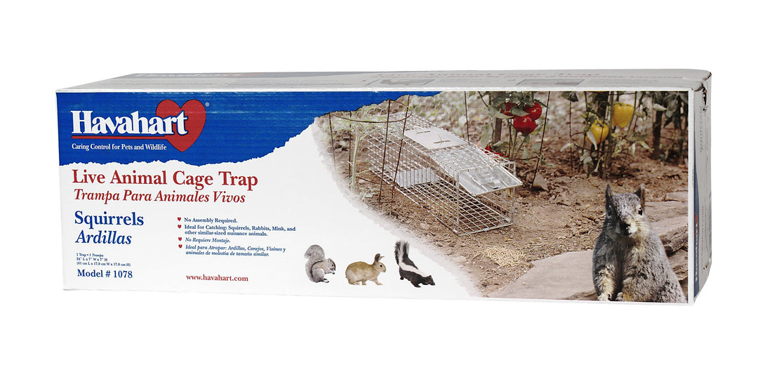 Havahart 1078SR Medium Professional Style 1-Door Humane Catch and Release Animal Trap for Rabbit, Skunk, Mink, and Squirrel