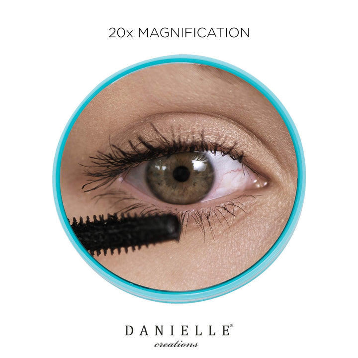 Danielle Enterprises d309tq Mini 20x Suction Mirror, Turquoise