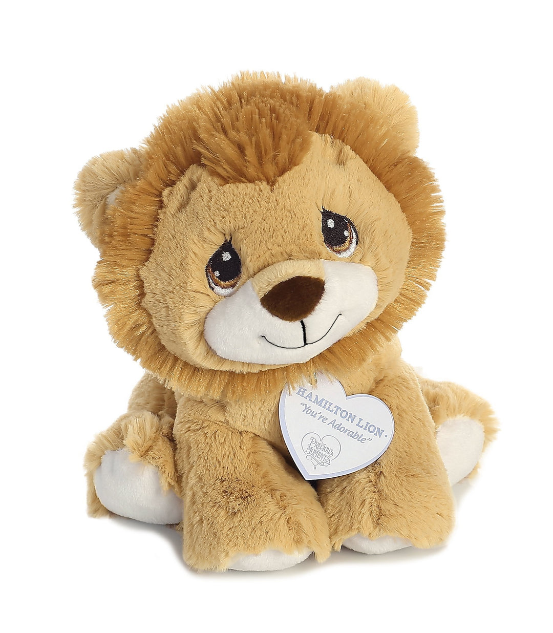 ® Inspirational Precious Moments™ Hamilton Lion Stuffed Animal - Cherished Memories - Enduring Comfort - Brown 8.5 Inches