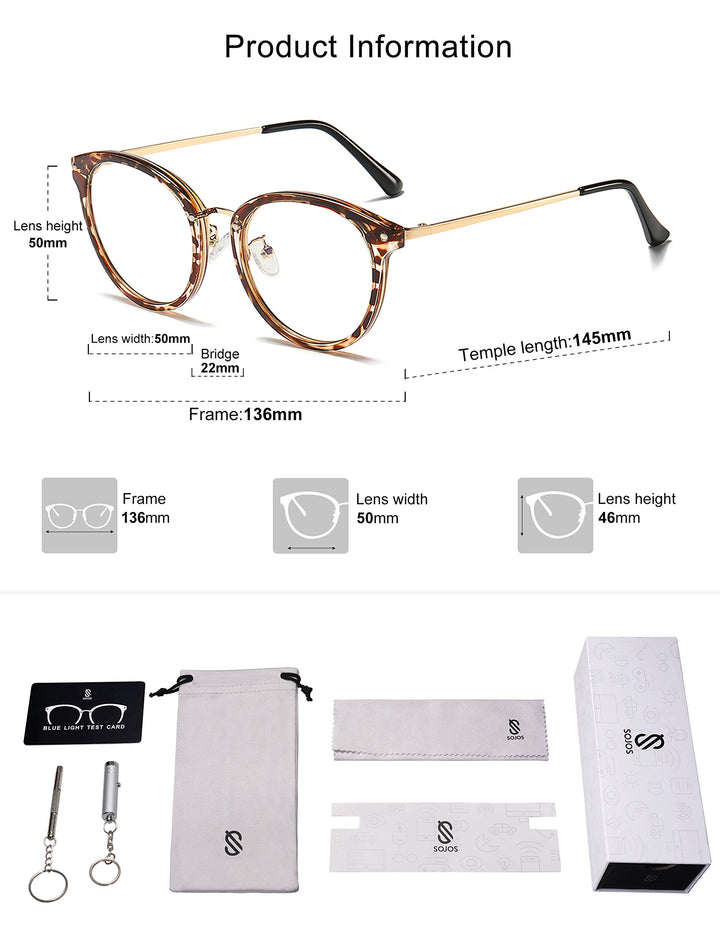 Retro Round TR90 Blue Light Reading Glasses Womens Mens Readers Computer Glasses Eyewear Frame SJ9001, Bright Leopard Frame 0.00 x
