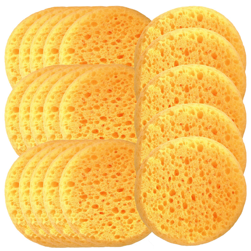 20 PCS Tack Sponges, High Elasticity Saddle soap for Leather, high Water Absorption Saddle soap Diameter 2.83, height1.18IN, Suitable for Crafts, Ceramics, Household Use & More