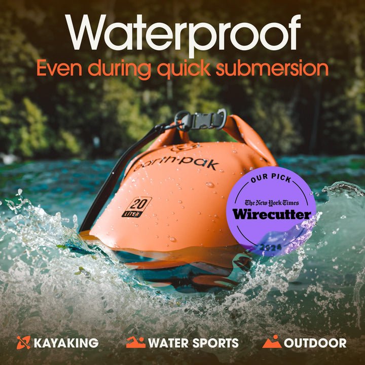 Waterproof Dry Bag - Roll Top Waterproof Backpack Sack Keeps Gear Dry for Kayak with Waterproof Phone Case