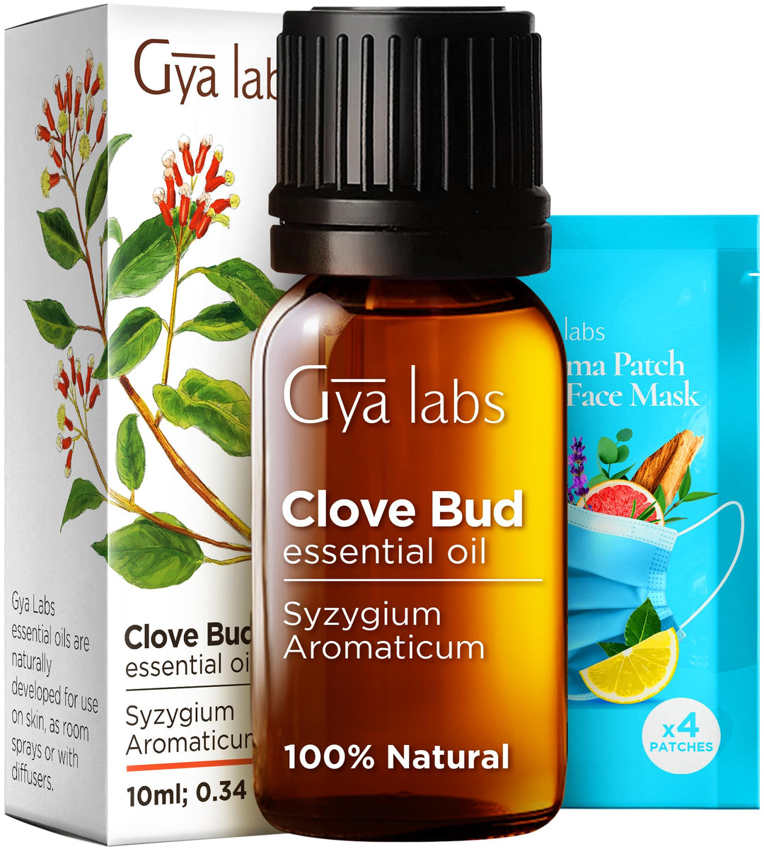 Clove Oil for Oral Care - 100% Natural Clove Essential Oil for Oral Care - Clove Oil for Teeth Gums Hair Skin & Candle Making - Earthy Spicy Scent (0.34 Fl Oz)