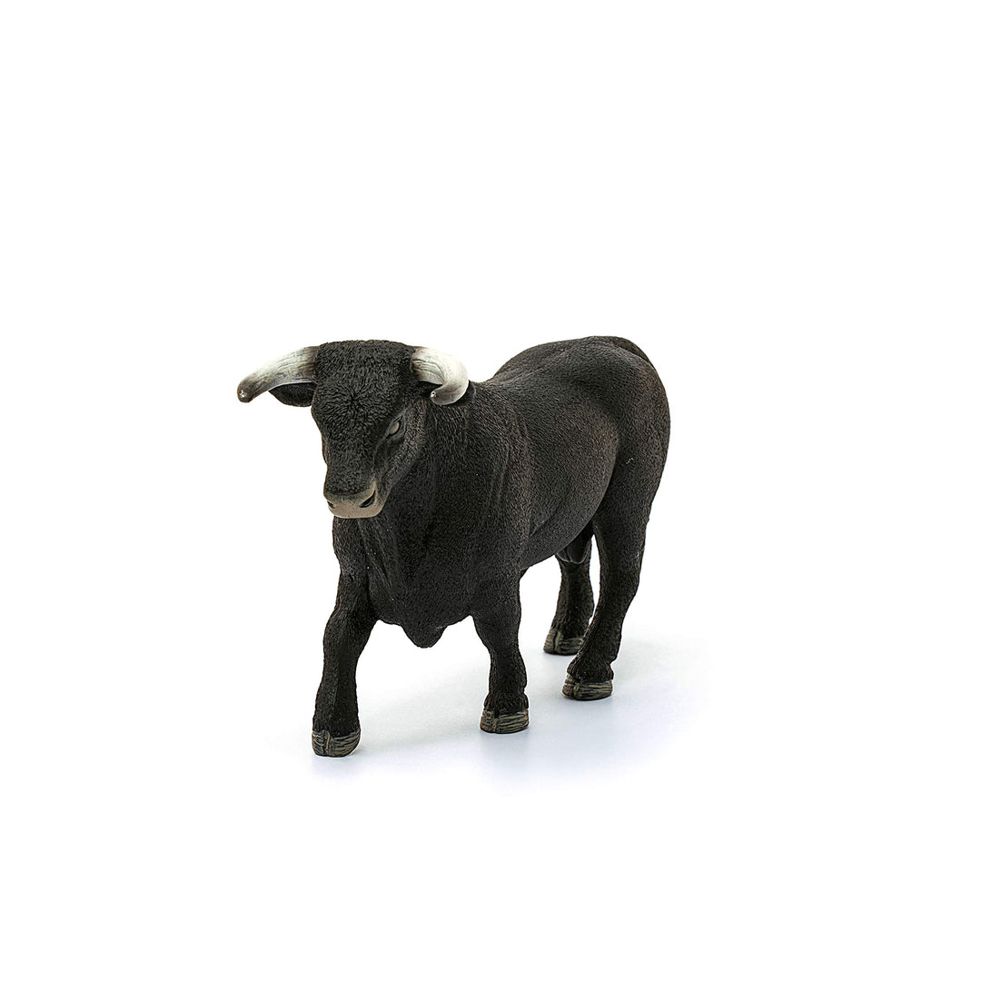 Farm World, Animal Toys for Boys and Girls 3 and Above, Black Bull Cow Toy Figurine, Ages 3+, Multicolor, 3.5 Inch