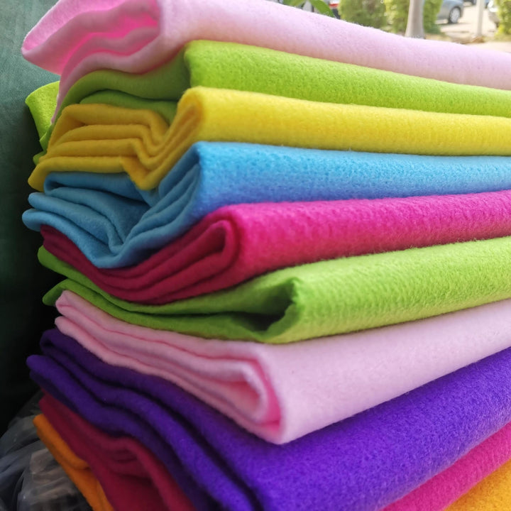 1 Yards Soft Felt by The Yard Fabric 74 Inch Wide 1.6mm Thick DIY Arts & Crafts Sewing-Baby Pink