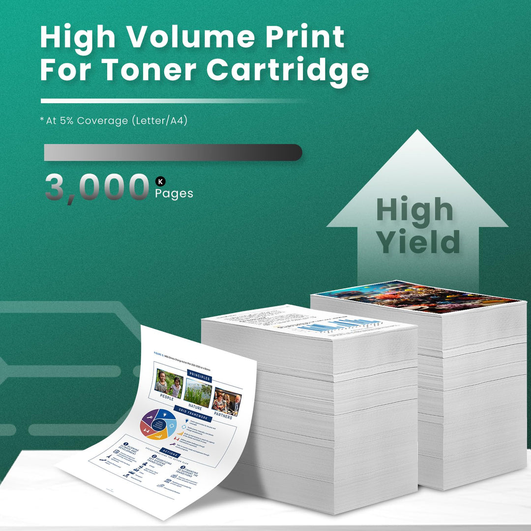 Compatible Toner Cartridge Replacement for Brother TN760 TN-760 TN730 TN-730 for HL-L2350DW DCP-L2550DW HL-L2395DW HL-L2390DW HL-L2370DW Printer (2 Black)