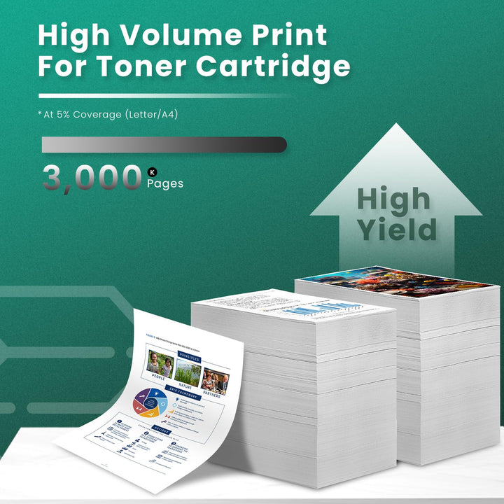 Compatible Toner Cartridge Replacement for Brother TN760 TN-760 TN730 TN-730 for HL-L2350DW DCP-L2550DW HL-L2395DW HL-L2390DW HL-L2370DW Printer (2 Black)