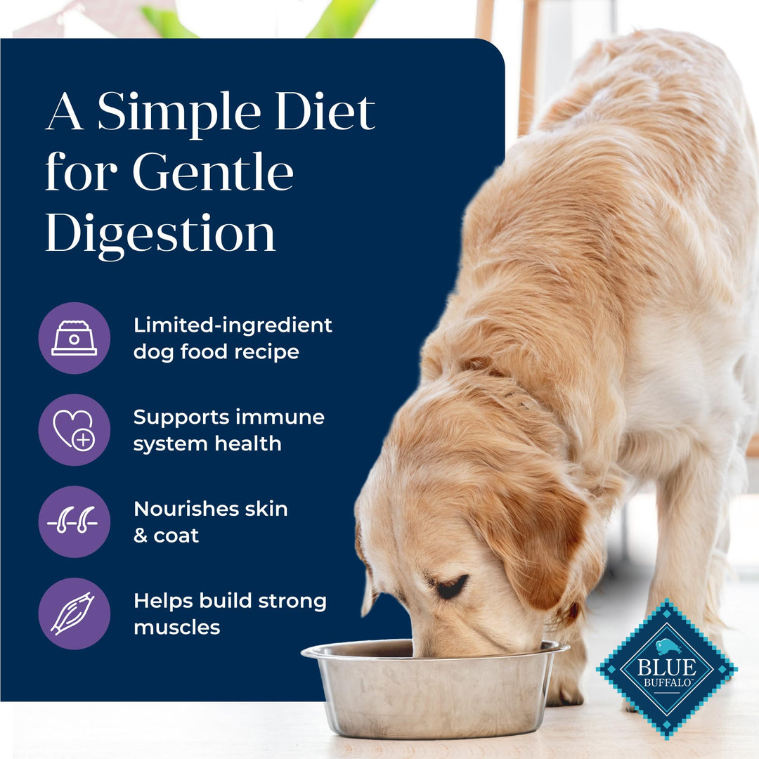 Basics Adult Grain-Free Dry Dog Food for Skin & Stomach Care, Limited Ingredient Diet, Made in the USA with Natural Ingredients, Turkey & Potato Recipe, 11-lb. Bag