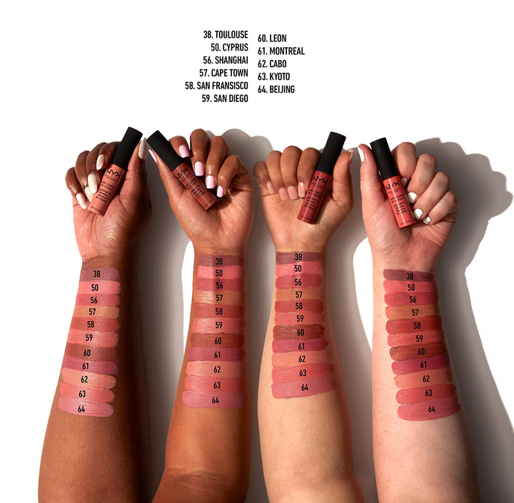 PROFESSIONAL MAKEUP Soft Matte Lip Cream, Lightweight Liquid Lipstick - San Diego (Light Nude With Yellow Undertone)