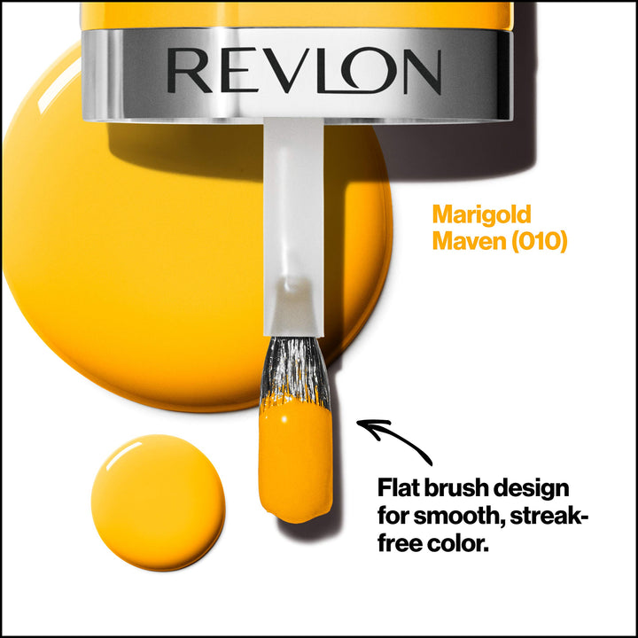Ultra HD Snap Nail Colors, Natural Rich Glossy Nail Polish, 100% Vegan Formula, No Base and Top Coat Needed, 010 Marigold Maven, 0.27 Fl Oz