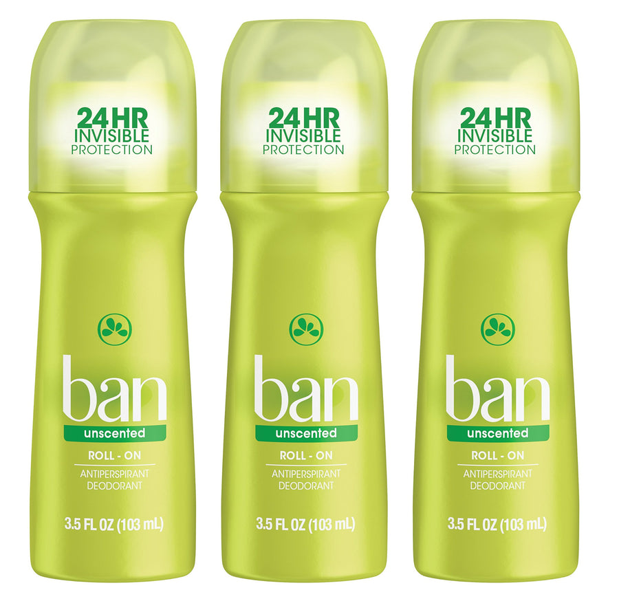 Roll-on Antiperspirant Deodorant Unscented 3.5 Oz (3 Pack)