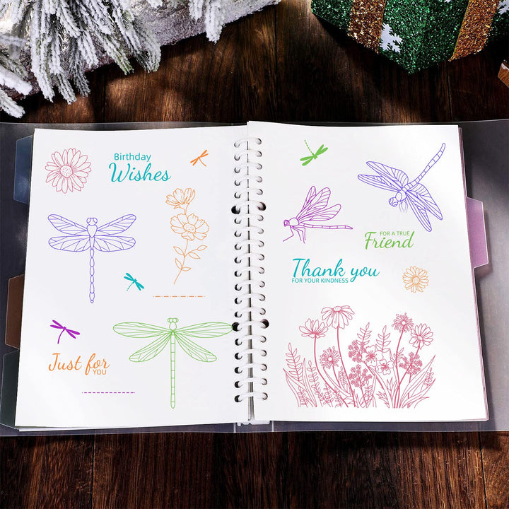 Happy Birthday Dragonfly Clear Stamps Transparent Silicone Stamp for Card Making Decoration and DIY Scrapbooking