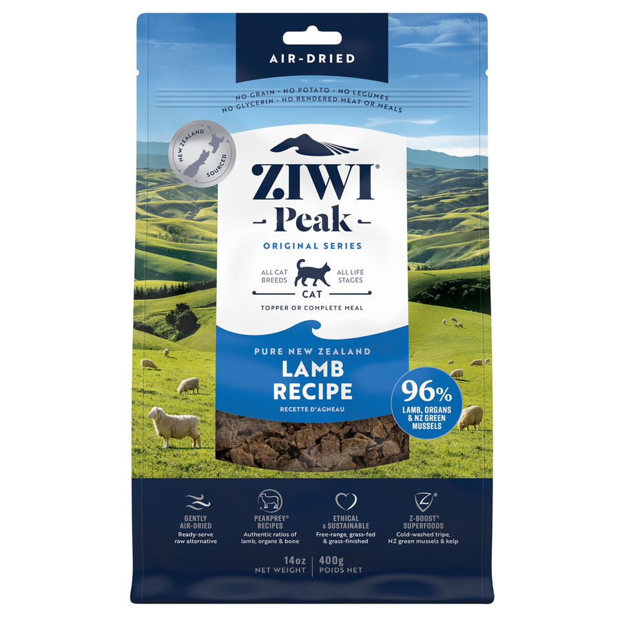 Peak Air-Dried Cat Food – Lamb - All Natural, High Protein, Grain Free, Limited Ingredient w/ Superfoods (14oz)