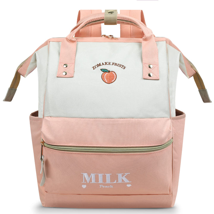 15.6 Inch Travel Laptop Backpack for Women Men - Anti Theft Water Resistant Bag Daypack - Computer Bag Business Work Cute Backpacks(Peach)