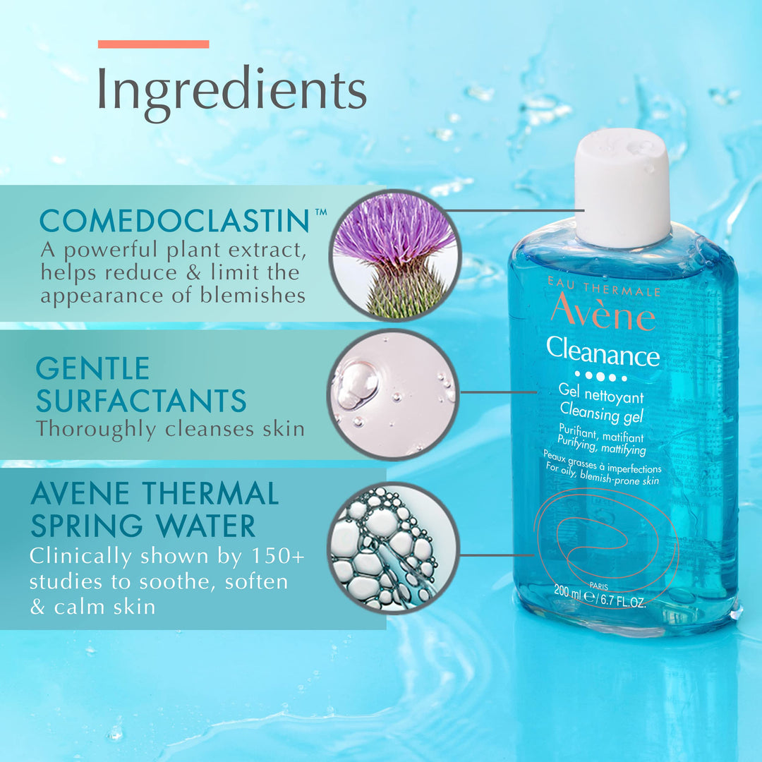 - Cleanance Cleansing Gel - Soap-Free Cleanser for Face & Body - For Blemish-Prone Skin - 3.3 fl.oz.