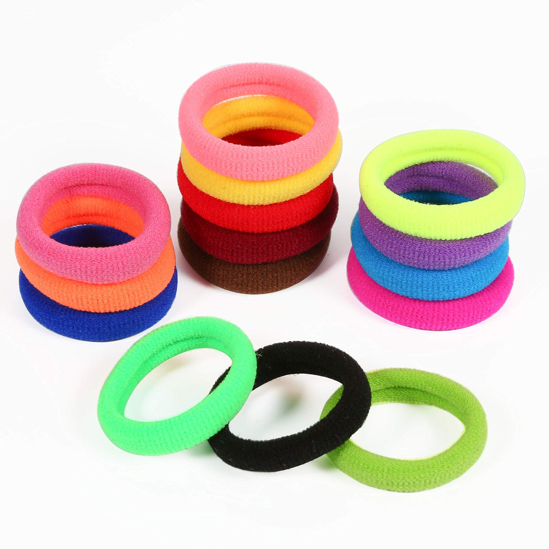 120 Pcs Baby Hair Ties, Cotton Toddler Hair Ties for Girls and Kids, Multicolor Small Seamless Hair Bands Elastic Ponytail Holders(15 Colors )