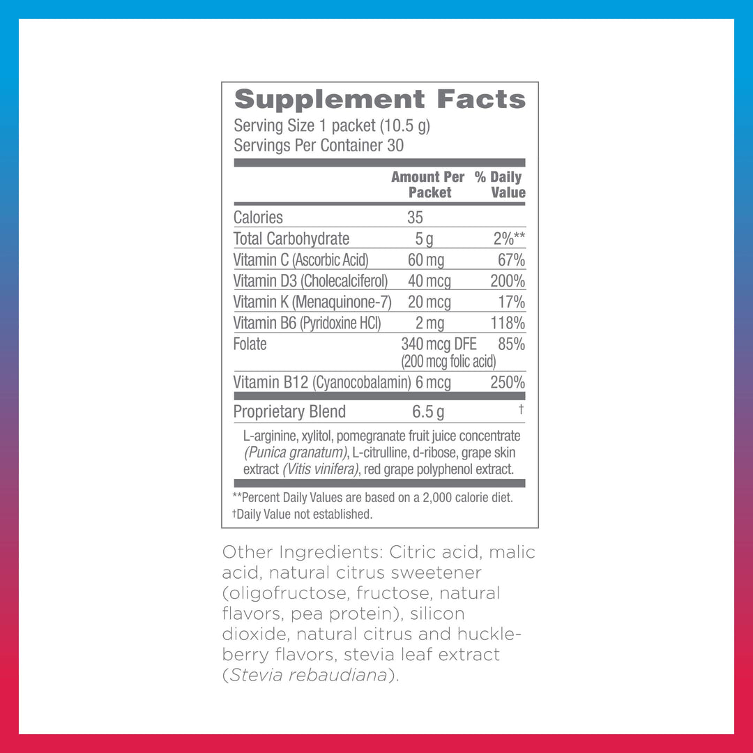 Synergy ProArgi-9 Plus L-Arginine Complexer Dietary Supplement - Mixed Berry - 30 Packets