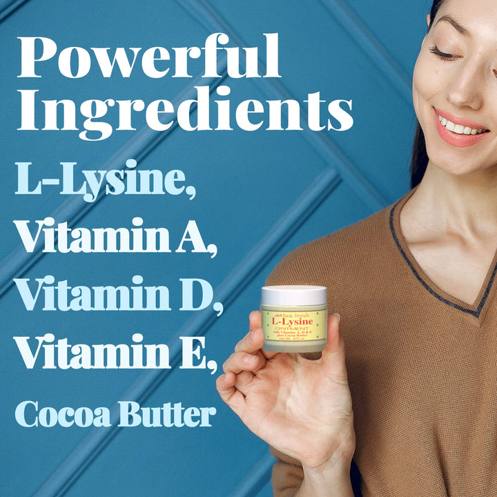 - L-Lysine Ointment - 0.875 oz - Lysine Cold Sore Treatment and Blister Relief - Soothes Lips – 4 Pack