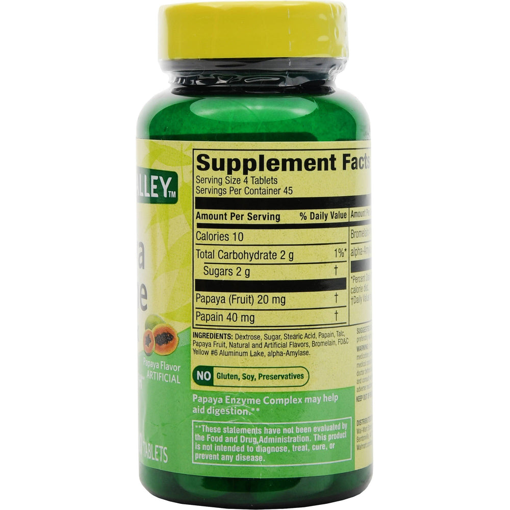 - Papaya Enzyme, 180 Chewable Tablets