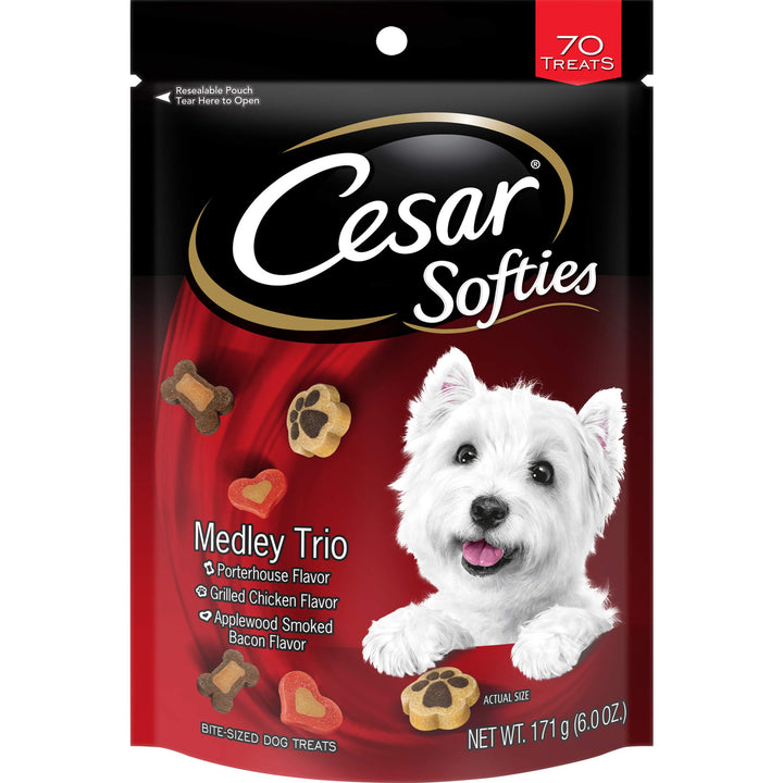 CESAR SOFTIES Chewy Small Dog Medley Trio, 6 Oz Pouch (Pack of 8)