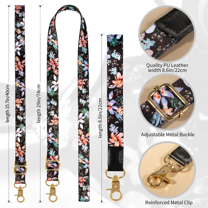 Cell Phone Lanyard, Phone Lanyard Crossbody, Wrist Strap, lanyards for Keys, Universal Adjustable Shoulder Neck Straps for iPhone Case ID Badges