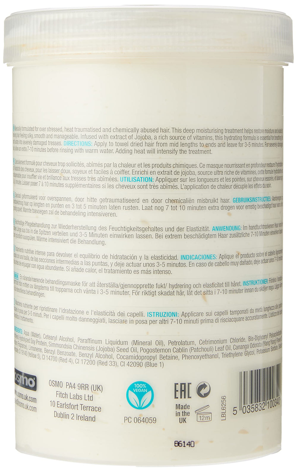Intensive Deep Repair Hair Mask for Restoring Moisture and Conditioning Hair and Creating Beautiful Healthy, Naturally Glossy Hair. Size 1200ml.…