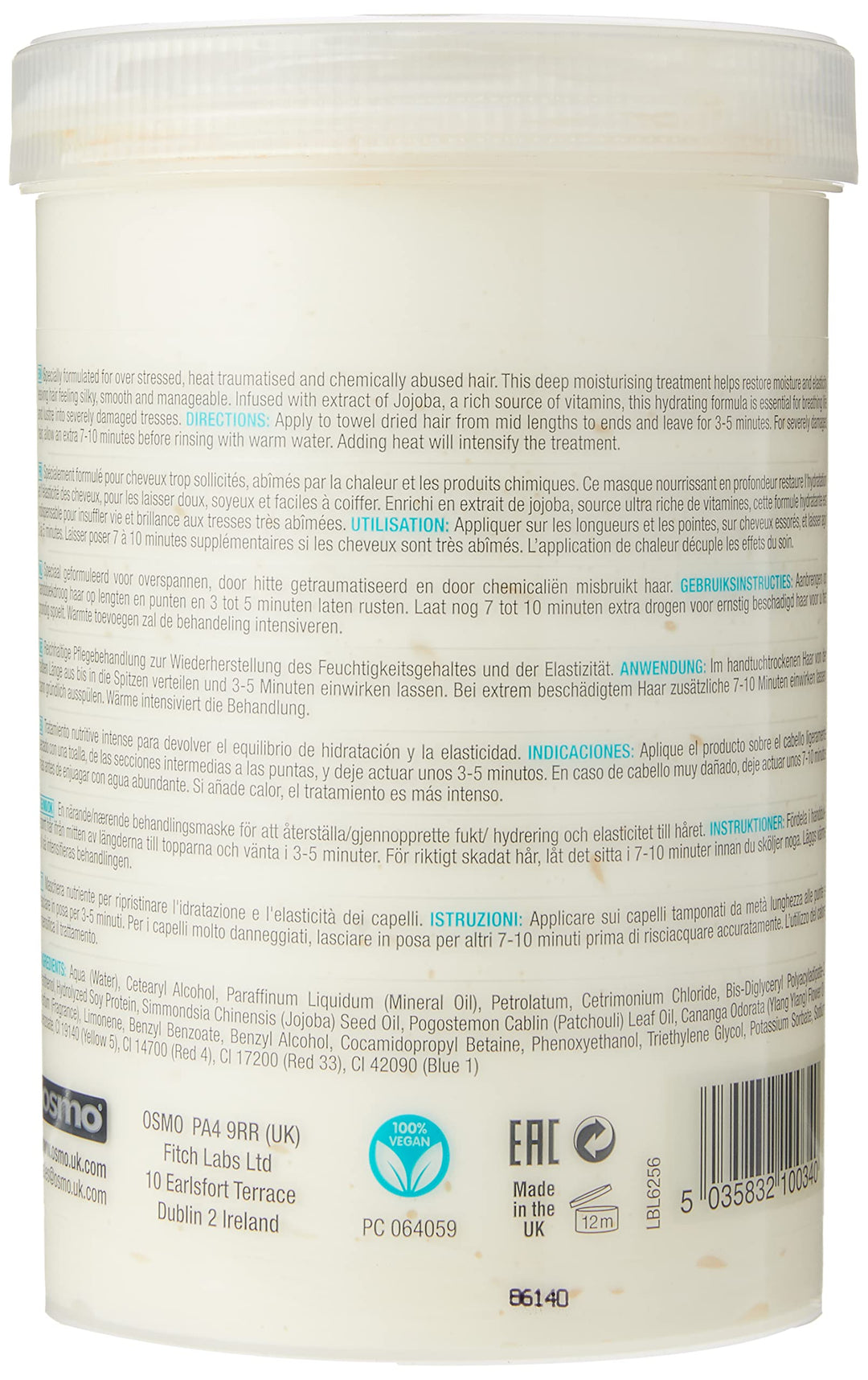 Intensive Deep Repair Hair Mask for Restoring Moisture and Conditioning Hair and Creating Beautiful Healthy, Naturally Glossy Hair. Size 1200ml.…