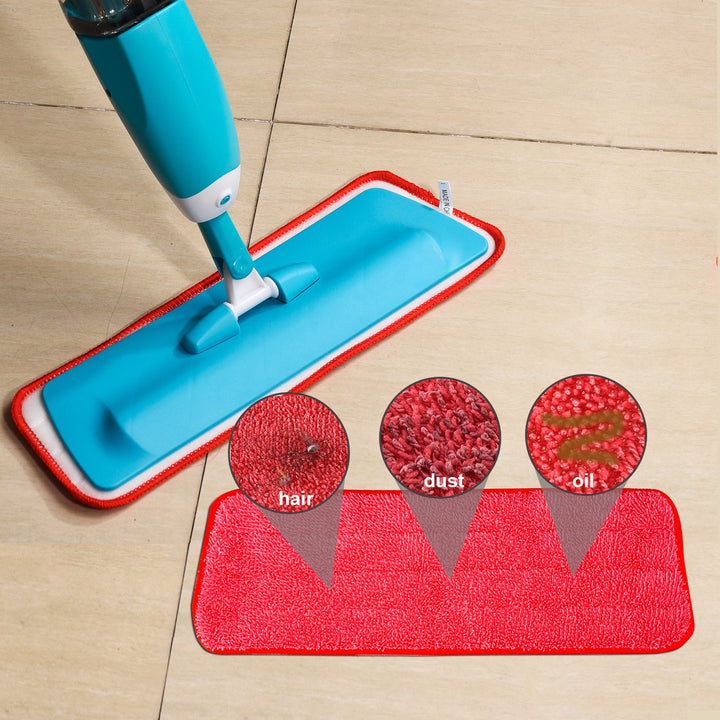 3 Pieces Mop Microfiber Cleaning Pads Replacement Heads for Spray Mops and Reveal Mops Washable 16.5 x 5.5 Inch