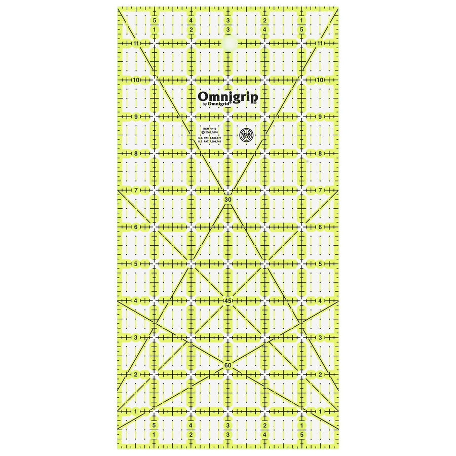 Omnigrip Non-Slip Ruler, 6 x 12