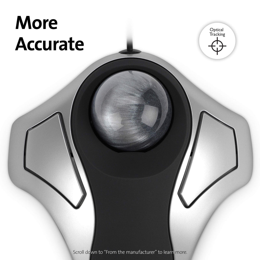 Orbit Trackball Mouse (K64327F), Silver/Black