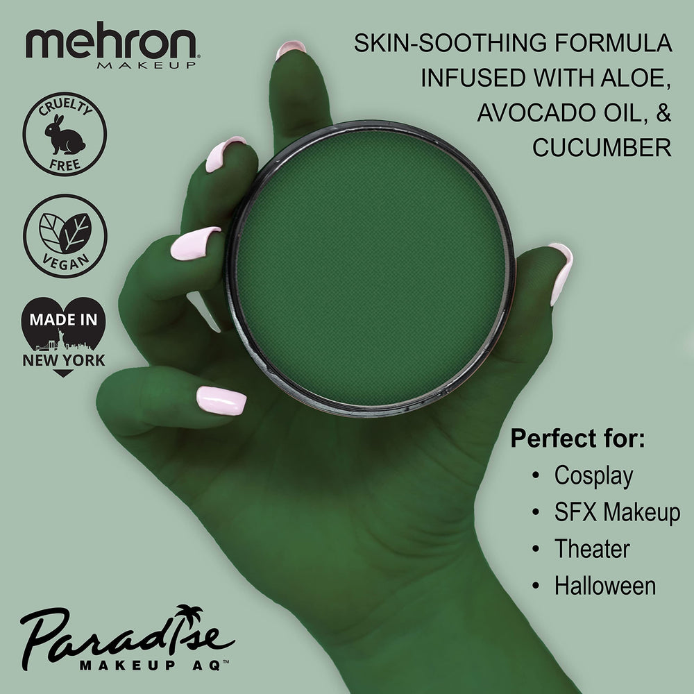Makeup Paradise AQ Face & Body Paint, DARK GREEN: Basic Series - 40gm