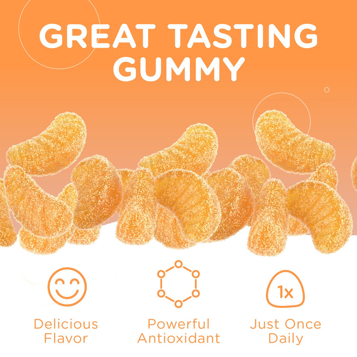 - Chapter One Vitamin C Gummies for Adults & Kids 125 mg (60 Flavored Gummies) Certified Kosher Gummy Vitamins C Chewable Vitamin Gummies - Chewable Vitamin C Gummy - Vitamin C Gummies Kids