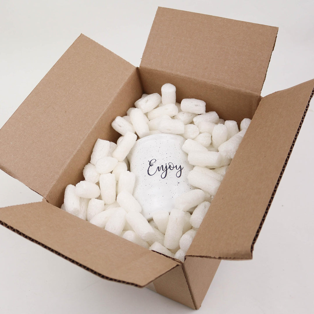 Magicwater Supply - 1 Cu Ft - Bio Tube Recycled Anti Static Packing Peanuts - Compostable & Biodegradable Cushion for Shipping - Dust-Free & Abrasion Resistant - Void Filler