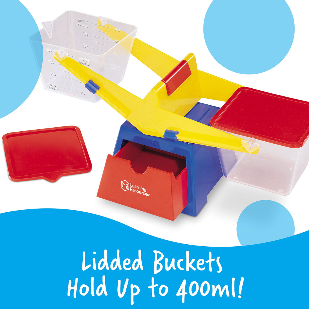 Primary Bucket Balance Teaching Scale - 1 Piece, Ages 3+, Math for Preschoolers, Classroom Balance Scale, Balance Scale for Kids, Science for Kids,Back to School Supplies