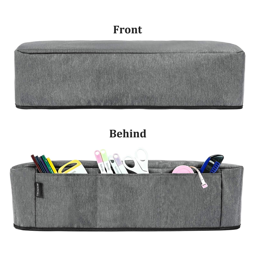TRO&HOM Cover for Cricut Maker 3/Cricut Maker/Explore Air 2, Dust Cover with Pockets for Cricut Accessories, Pens, Circut Maker3 Cover Scrapbooking Die-Cut Machine Cover
